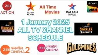 DD FREE DISH SCHEDULE  # 1 JANUARY 2025 WEDNESDAY  SCHEDULE  # ALL TV CHANNEL SCHEDULE # NEW UPDATE