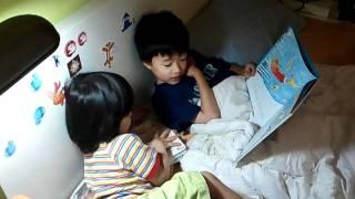 JM reading bedtime stories.  :)