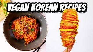 VEGAN HOT "CHICKEN" NOODLES & KOREAN CORN DOGS | Mary's Test Kitchen