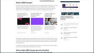 IBM Garage – the best accelerating digital transformation for small enterprise