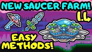 TERRARIA 1.4 MARTIAN SAUCER FARM! Easy Martian Saucers! Terraria 1.4 Martian Madness Event Guide!