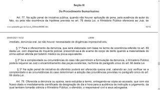 LEI SECA EM ÁUDIO, Juizados Especiais Criminais, Lei 9.099/95 (II parte).