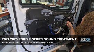 Ford 2021+ Ford F150 and 2023+ Super Duty Sound Treatment Installation