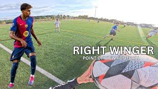 RIGHT WINGER POINT OF VIEW FOOTBALL I POV FOOTBALL