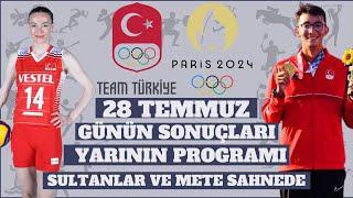  Paris 2024 Olimpiyat Oyunlarında 2. Gün: Sultanlar Sahnede |Günün Sonuçları ve Yarının Programı