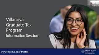 Graduate Tax Program Webinar: Program Overview and International Tax Certificate