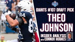 Giants select TE Theo Johnson from Penn State with their fourth-round pick | SNY