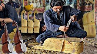 Handmade Manufacturing RABAB IN Pakistan Loacal Market || Step By Step Process With Use Basic Tool