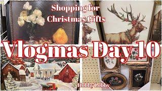 VLOGMAS DAY 10 | SHOPPING FOR CHRISTMAS PRESENTS @ HOBBY LOBBY | YES, HOBBY LOBBY