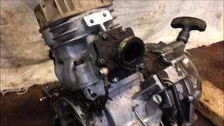 Step 9: How to Install Polaris 300 350 400L Top End Cylinder Piston Head Intake Exhaust Manifold
