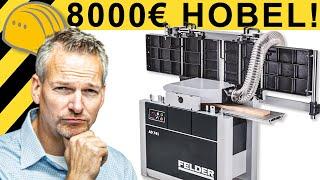 LOHNT ein 8000,-€ PROFI HOBEL? FELDER AD 741 im TEST | WERKZEUG NEWS 68