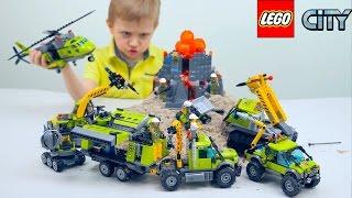 ЛЕГО Вулкан - LEGO City База Исследователей Вулканов 60124 и Разведывательный Грузовик 60121