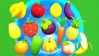 Learn names of fruits and vegetables | Da Da Ma Ma Kids. Video for toddlers #2