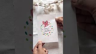 DIY christmas card| christmas day greeting crad idea| crafty hacks| #shorts #ytshorts #craft #cards