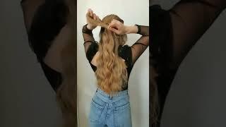 Twisted Half Up Hairstyle For Beginners!! #shorts #hairstyle #hair #youtubeshorts #hairstyles