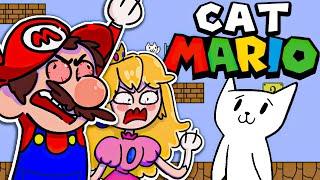 Mario Plays CAT MARIOOO!!! Ft. Princess Peach