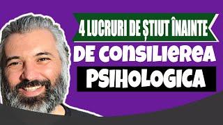 Ai nevoie de consiliere psihologică? 4 lucruri de ştiut înainte să începi consilierea psihologică