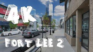 [4K] Walking Main Street of Fort Lee (From Center Ave @ Parker Ave) - Let's Go Walking Tour