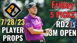 PRIZEPICKS PGA 3M OPEN ROUND 2 FRIDAY 7/28 CORE PLAYER PROPS!!