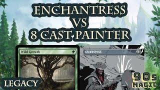 Mono Green Enchantress Storm vs 8 Cast Painter [MTG Legacy]