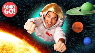 "Space Race!" Planet Dance Song  Solar System Brain Break | Danny Go! Songs for Kids