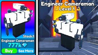 NEW LARGE ENGINEER CAMERAMAN!  NEW UPDATE!  | Roblox Toilet Tower Defense