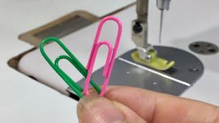 ️6 sewing tips and tricks with Paper Clips that you never knew/ 6 HACK PAPER CLIPS