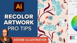Pro Tips for Illustrator's Recolor Artwork + Spoonflower Color Map