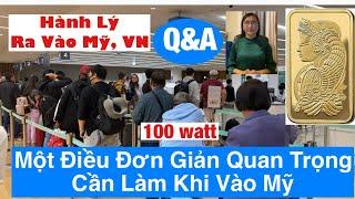 #942|Một Điều Quan Trọng Đơn Giản Khi Vào Mỹ Qua Hải Quan|Điều Cần Làm