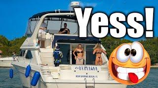 Speechless  SHE Made Our DAY  (Se️) | Sandbar | Miami River | Droneviewhd  ( Boats & Yachts)