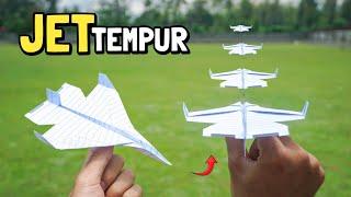 Make a JET Plane from Paper Notebooks Flying Far - ELEKTROGAMI Paper Plane