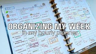 Organizing My Week in my Hourly Planner