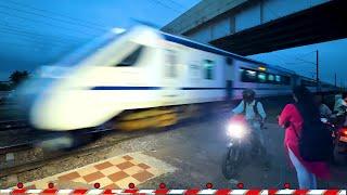 30 HIGH SPEED TRAINS Crossing RAILROAD CROSSINGS | Level Crossings | Indian Railways Trains