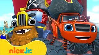 Blaze Joins a Pirate Crew! ‍️ Blaze and the Monster Machines | Nick Jr.