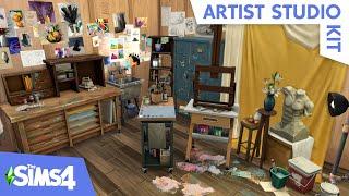 NEW ART SUPPLIES // The Sims 4 Artist Studio Kit Build & Buy Overview