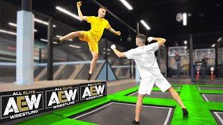 WWE vs AEW AT THE TRAMPOLINE PARK