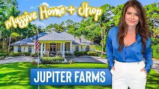 Jupiter Farms Home For Sale With Detached Shop