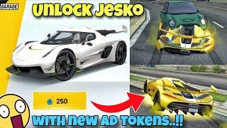 Unlock Koenigsegg jesko with new ad tokens||Extreme car driving simulator||