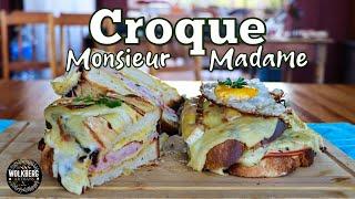 Croque Monsieur & Madame recipe | French grilled cheese sandwich | French Mornay sauce recipe |