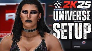 Setting Up The FIRST WWE 2K25 Universe Mode From Scratch