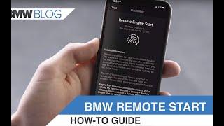 How to use the BMW Remote Engine Start feature