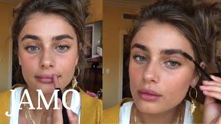 Model Taylor Hill's Quick Morning Makeup | Social Glam | JAMO