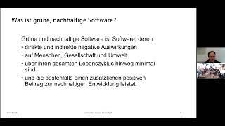 Green Coding in der Softwarebranche | Vortrag Stefan Naumann (Umwelt-Campus Birkenfeld)