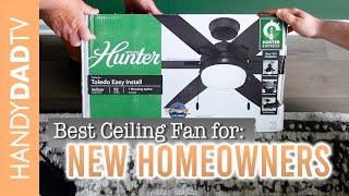 EASIEST CEILING FAN EVER