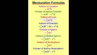 Mensuration Formulas -3