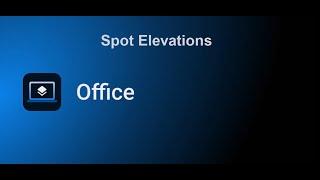 Topcon Office V9 – Spot Elevations