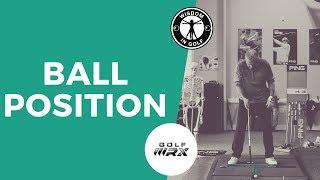 CORRECT BALL POSITION | Wisdom in Golf | Golf WRX