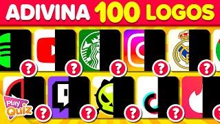 Adivina 100 Logos POR LA MITAD  | ¿Cuántas Marcas podrás reconocer?  |  Play Quiz de Logotipos