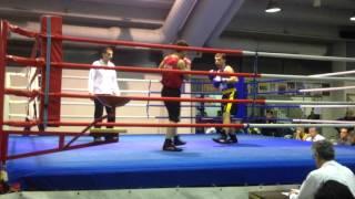 Amateur Boxing bout (75 kg - Middleweight division) Knock- Down on the 2nd round!!!