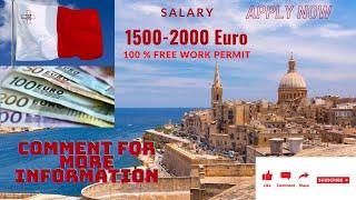 How to Get Malta Free Work Permit | 100 % Free Apply Online | May 2021